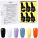 Lagunamoon Gel Nail Polish Set Mixed Colours Black White Green Gold Yellow Soak Off UV LED Manicure Set Requires Drying Under Nail Lamp Kit - Cutest Ghost - Buy Online on GoSupps.com