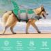 Emust Dog Chimney Shark Vest - Ripstop Safety Swim Suit for All Dog Sizes | Rescue Handle | Fish Turquoise XL - Buy Online on GoSupps.com