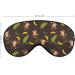 Cute Monkey and Banana Leaf Pattern Sleep Mask with Adjustable Head Strap - Comfortable Soft Eye Mask for Blissful Sleep | Blindfold Eyeshade - Buy Online on GoSupps.com