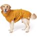 Lills Dog Wadder 100% Organic Cotton Bathrobe - Extra Absorbent Amber Yellow 4XL (80 cm Back Length) - Perfect for International Shipping - Buy Online on GoSupps.com