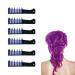 6 Colors Hair Chalk for Girls, Temporary Hair Coloring Products for Kids, Gifts for 6 7 8 9 10 11 Year Old Girl Gift Ideas, Birthday Gift Halloween Christmas Cosplay DIY Children's Day Party Gifts. (6 Colors, Purple) 6 Colors Purple