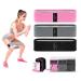 3 Levels Fabric Resistance Bands Set Booty Bands for Working Out Exercise Bands for Legs and Butt Fitness Loop Bands for Women and Men Non-Slip Stretch Bands Black Grey Pink