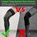 Beister Compression Leg Sleeves with Elastic Straps - Extra Long Knee Braces for Men & Women - Grey XXL - Buy Online on GoSupps.com