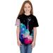 Kids Boys Teen Girls Summer T-Shirt Print Blouse | Casual 3D Top | Shelf Bra | Black | Size 7-8 Years - Buy Online on GoSupps.com