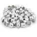 Teensery 120 Pcs End Caps for 6MM 8MM 10MM Leather Cord - DIY Tassel Bracelet Necklace Jewelry Making - Silver - Buy Online on GoSupps.com