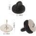 Tie Tacks Blank Pins - 50 Pairs with PVC Rubber Pin Backs for Badge Insignia DIY Crafts - Buy Online on GoSupps.com