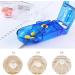 Blue Pill Cutter & Splitter with Storage | Essential Medication Aid for Seniors & Adults | Easy Pill Cutting for Vitamins & Tablets - Buy Online on GoSupps.com