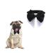Hacraho Smoking fly for dogs 1 piece formal fly for pets adjustable tuxedo wedding costume collar with fly for dogs and cats neck circumference 40.6 45.7 cm XS medium -sized dogs