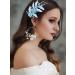 IYOU Blue Bridal Hair Clips Pearl Leaf Mermaid Hair Piece Flower Wedding Communion Barrette Hair Accessories for Women and Girls - Buy Online on GoSupps.com