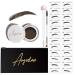 Eyebrow Stamp Stencil Kit  Brow Stamp  24 Pieces Eyebrow Stencils Thick and Thin with 2 Dual Ended Brush and Sponge Applicators  Perfect Natural Brow  Waterproof (Medium Brown)