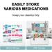WHYATT Medicine Lock Box - Secure Aluminum Storage for Medications | 17.7x10.6x10.6in with Key | International Shipping Available - Buy Online on GoSupps.com