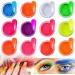 12 Colors Fluorescent Pigment Nail Powder - UV Glow Nail Art Glitter for Christmas Party & Body Decor - Buy Online on GoSupps.com