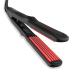 AXUF Crimper Hair Iron,Professional Ceramic 1Wide Plates Crimping Iron with 15s Fast Heating & 5 Temp Setting,Dual Voltage,Black/Red 1 inch