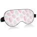 Haskirky Light Blocking Eye Mask Breathable and Adjustable Adult Men and Women Travel on Business Trips Yoga Meditation Light Smooth Comfortable Eye Mask Office Deep Sleep Goodies Pink Watercolor S