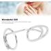 Stylish Finger Nail Ring Electroplated Copper Exquisite Firm Sturdy Finger Nail Cover Ring Birthday Gift for Festival Party for Dating Gathering(3044 Platinum) - Buy Online on GoSupps.com