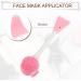 VOCOSTE Silicone Facial Cleansing Brush - Multifunction Handheld Face Scrubber for Skincare Massage - Pink & White - Buy Online on GoSupps.com