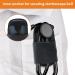 Aiotve Stethoscope Holder - Premium Leather Clip-on Stethoscope Hip Holder for Physicians & Nurses | Hygienic & Accessible Design (Black - Buy Online on GoSupps.com