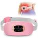 Cordless Portable Heating Pad for Cramps - Menstrual Heating Pads for Cramps w/ 3 Massager + 3 Heat Settings - Small Rechargeable Adjustable Travel Period Heating Pad for Cramps - Period Pain Relief Pink