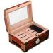 Cigar Double-Layer Cigar Aging and Maintenance Box Large Capacity Portable Solid Wood Sealed Moisturizing Cigar Box-can Hold 100 - Buy Online on GoSupps.com