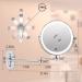 Wall Mounted Lighted Makeup Mirror - 8â€™â€™ Double-Sided 1X5X, Dimmable LED, 360آ° Swivel, Silver - Buy Online on GoSupps.com