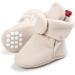 TMEOG Baby Booties Slippers - Infant Boots for Boys & Girls 12-18 Months - Winter Sock Crib Shoes - Beige - Buy Online on GoSupps.com