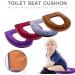 Bathroom Toilet Seat Cover Pads Thicker Plush Toilet Pads Warm-n-Comfy Soft Fabric Toilet Cover Sets (Grey) - Buy Online on GoSupps.com