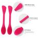 FRCOLOR 2pcs Silicone Cleaning Brush Silicone Facial Massager Silicone Cleanser Silicone Facial Scrubber Scrubber Massager Silicone Facial Bristle Brush Handheld Manual Rosy 16.5*3cm - Buy Online on GoSupps.com