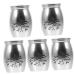 BESPORTBLE 5pcs Parrot Urn Pet Keepsake Urns Urn for Parrot Ashes Urns for Parrot Cat Urns Stainless Steel 4.00X3.00X3.00CMx5pcs Silverx5pcs