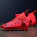 KAEAEILSS Mens Soccer Boots Cleats - Comfortable Spike Shoes for Indoor & Outdoor Competition - Hongse - Size 8.5 - Buy Online on GoSupps.com