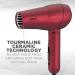 Conair miniPRO Tourmaline Ceramic Travel Hair Dryer - Red - Buy Online on GoSupps.com