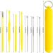 Ear Wax Removal Kit 7 Pcs Ear Pick Earwax Removal Tool Ear Cleansing Tool Set Stainless Steel Ear Wax Remover with Storage Box Reusable Ear Curette Wax Removal Set for Children & Adults Yellow - Buy Online on GoSupps.com