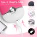 Buqikma Mini Lash Fan | Rechargeable Portable Handheld Dryer for Eyelash Extensions & Nail Dryer - Rose Red (Pink-Type C) - Buy Online on GoSupps.com