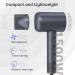KFJ Ionic Hair Dryer - 1500W High Speed 110 000 RPM Motor | Lightweight Low Noise & Thermal-Control for Home/Travel (Dark Grey - Buy Online on GoSupps.com