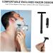 Minkissy 3pcs Manual Shaver Set - Disposable Steel Beard Razor & Facial Shaver for Men - Aluminum Alloy Handle Double Edged Black - Perfect Grooming Tool - 10.3x4cm - Buy Online on GoSupps.com