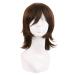 MapofBeauty 14 inch/35 cm Short Cosplay Anime Wig With Bangs Wolf Tail Synthetic Hair Fibers for Party Wig (Brown)