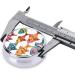 Colorful Fish Round Pill Box | 3 Compartment Portable Travel Organizer for Vitamins & Medications - Buy Online on GoSupps.com