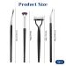 4PCS Mascara Fan Brush Set - Multifunctional Clump Eyelash Comb & Separator for Perfect Lashes | Scalloped Folding Lash Wand Tool for Upper & Lower Lashes - Buy Online on GoSupps.com