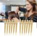 12pcs Salon Hairdressing Cutting Hairpins - Golden Styling Clips for Dyeing & Hairdressers - Buy Online on GoSupps.com