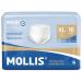Molli's incontinence Pants adults absorbent diaper pants for men and women breathable disposable pants optimal outlier protection overnight unisex size XL 16 pieces XL (16 pieces)