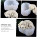 IMIKEYA Dog Fondant Molds 2pcs Mold White Cake 3D Silica Gel Decorate Baking Fondant Mold 10.8X8.5X5CMx2pcs - Buy Online on GoSupps.com