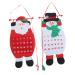 STOBAZA 2pcs Calendars Christmas Calendar Countdown Cute Calendar Christmas Calendar Pendant Christmas Socks