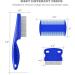 3 Pack Flea Lice Comb Fine-Tooth Stainless Steel Dog Cat Grooming Combs with Rounded Teeth Double Sided Professional Pet Tear Stain Remover Dematting Tool for Small Medium & Large Pets - Buy Online on GoSupps.com