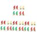 FRCOLOR 16 Pairs Christmas Hair Decor Cute Hair Clips Antlers Hair Clip Women Hair Clips Antler Barrettes Antler Hair Barrette Kids Decor Three-dimensional Gold Powder Cloth Child Hairpin