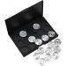 OHPHCALL 2pcs 15 Empty Cosmetic Empty Eyeshadow Case Empty Makeup Travel Makeup Case Estuche De Maquillaje mediumx2pcs Silverx2pcs - Buy Online on GoSupps.com