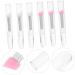 Baluue Perm Mascara Brush Lip Balm Applicator Cream Eyeshadow Brush Small Eyeshadow Brush Eye Cream Plastic - Buy Online on GoSupps.com