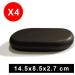 Master Massage Large Ovular Basalt Hot Stone Massage Stones - 15cm x 8.6cm x 2.7cm | Premium Quality for Relaxation | International Shipping - Buy Online on GoSupps.com