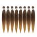 26 Inch Ombre Pre Stretched Braiding Hair Extension 8 Packs - Professional Synthetic Fiber for Twist Braids - Hot Water Setting - Ideal for Black Women (1B/30/27) - Buy Online on GoSupps.com