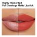 CARSLAN Matte Vegan Lipstick M04 - Highly Pigmented, Cruelty-Free Lip Makeup with Vitamin E and Castor Seed Oil - Buy Online on GoSupps.com