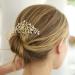 Gold Crystal Vine Bridal Hair Comb - Wedding & Prom Jewelry Accessory - Buy Online on GoSupps.com