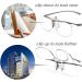 LUFF Anti-Blue Light Reading Glasses Clip | Portable Magnifying Clip 0.0X - Buy Online on GoSupps.com